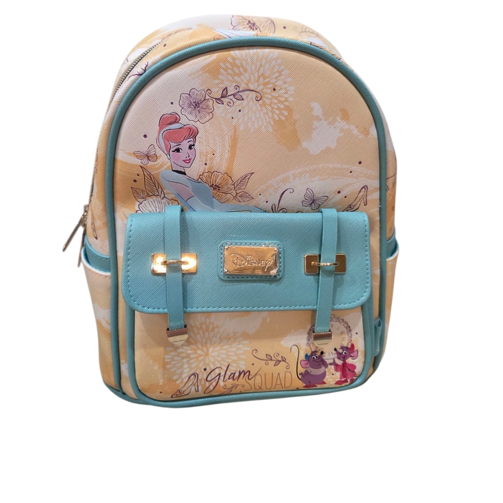 WondaPOP x Disney CINDERELLA Glam Squad 11" Mini Backpack Vegan Leather NEW